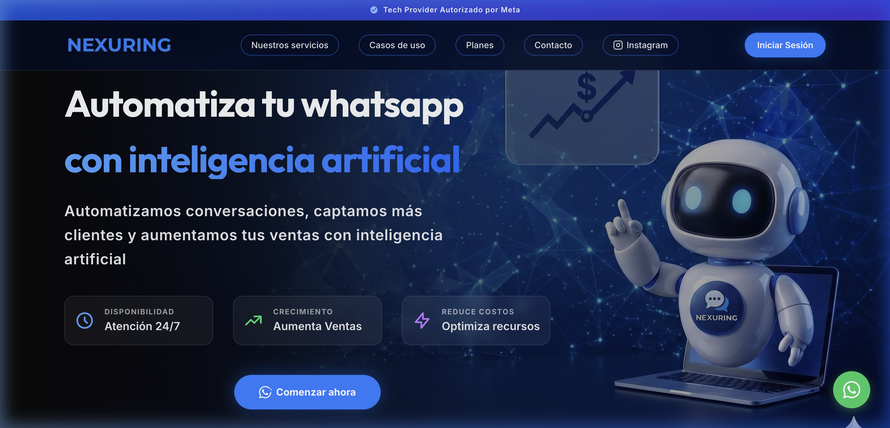 Nexuring Dashboard UI